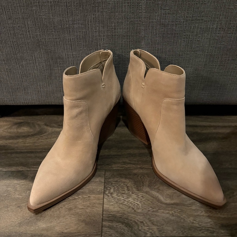 Vince Camuto Beige Ankle Boots